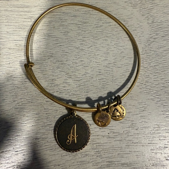 Alex and Ani Gold Charm Bracelet - Picture 1 of 2